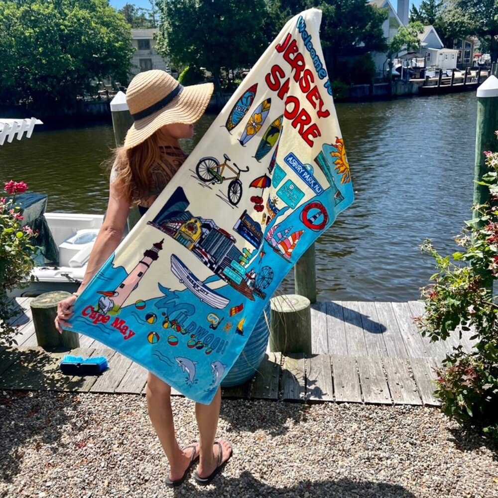 Welcome To The Jersey Shore Towel